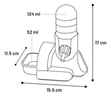 Load image into Gallery viewer, Flamingo Drinking bottle & Feeding bowl Hamtaro Petrol