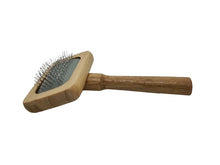 Load image into Gallery viewer, Small Foot Wooden Handle Slicker Brush