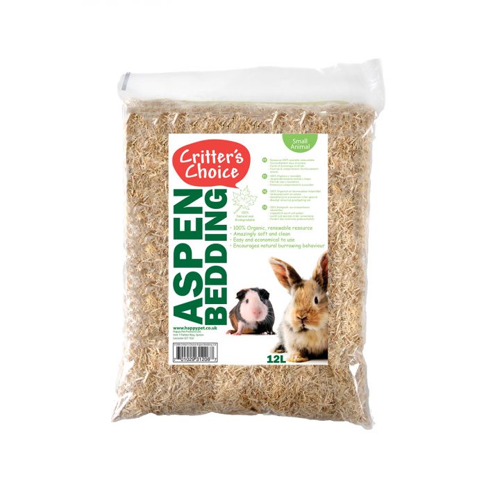 Happy Pet Nature First Critter's Choice Aspen Bedding 12L