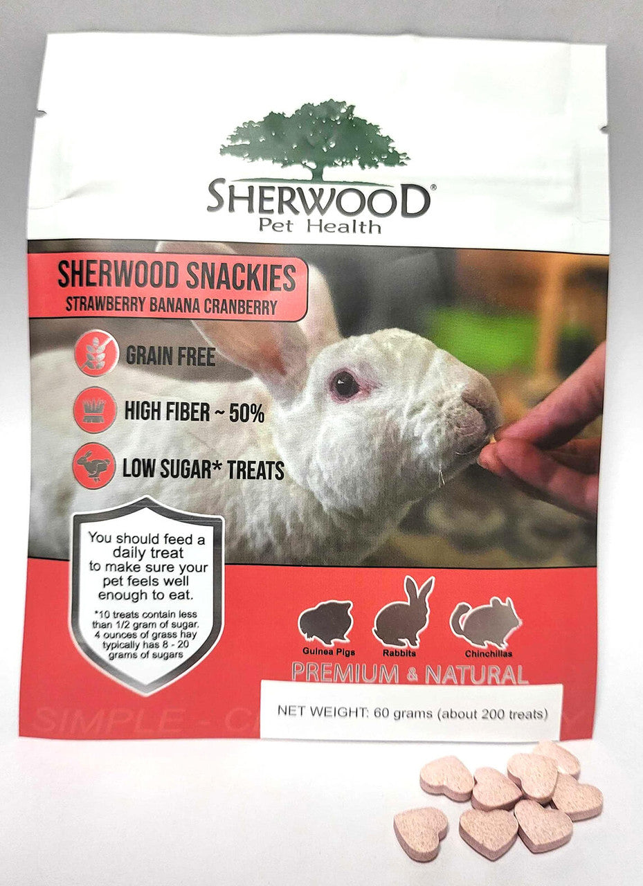 Sherwood Snackies  Strawberry Banana and Cranberry 60g (About 200 treats)