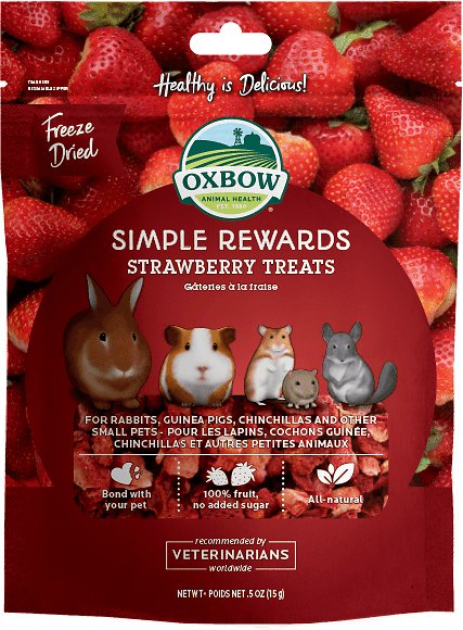 Oxbow Simple Rewards Strawberry Treats 15g