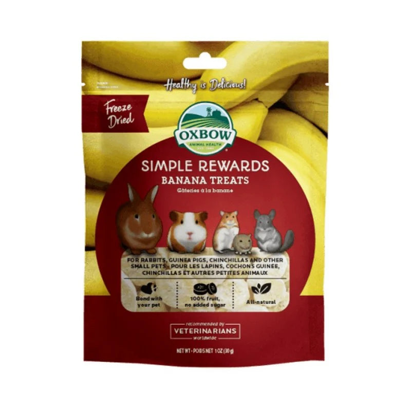Oxbow Simple Rewards Banana Treats 30g