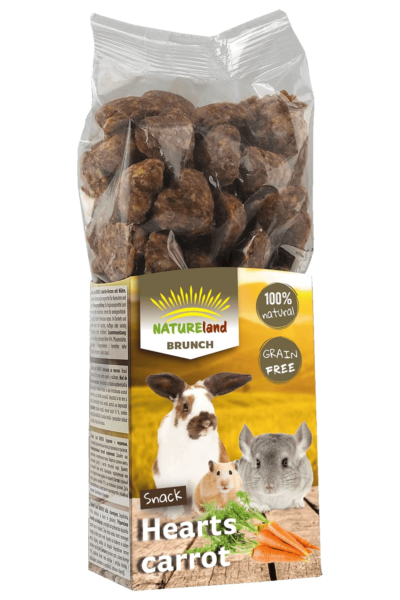 Natureland - Hearts with Carrot 150g