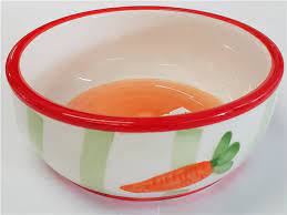 Happypet Carrot Stripe Pet Bowl 5'' - 500ml